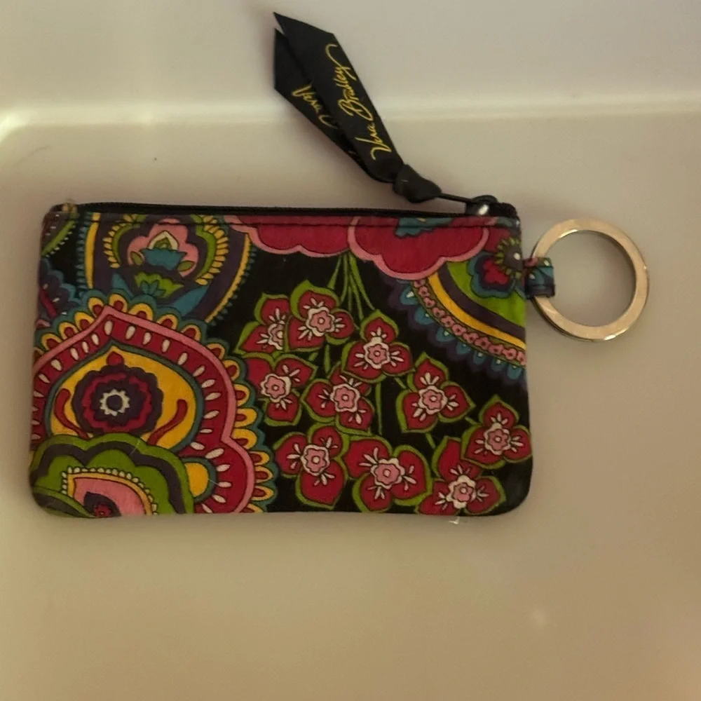 Vera Bradley ID card keychain